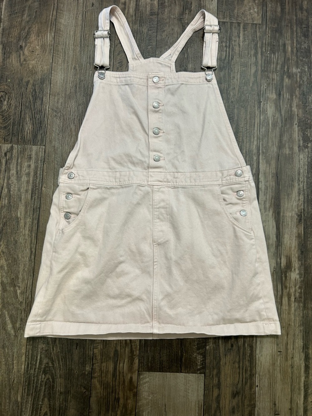 Levi's Light Pink Overall Mini Dress